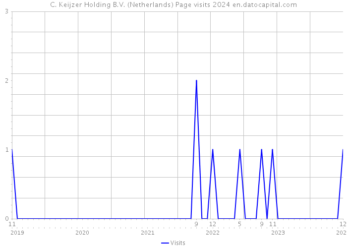 C. Keijzer Holding B.V. (Netherlands) Page visits 2024 