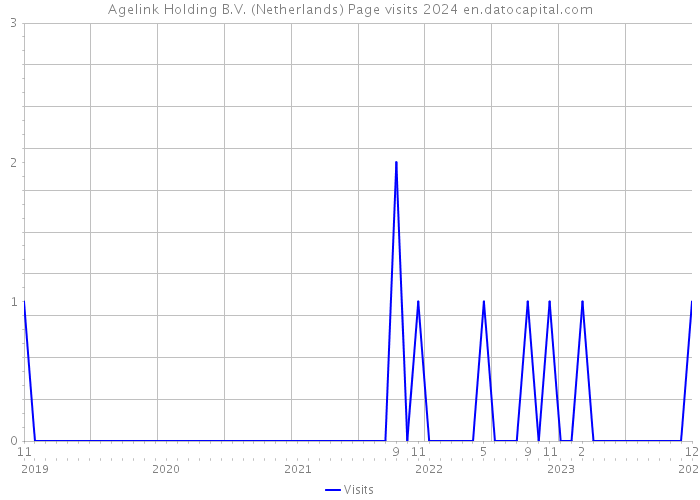 Agelink Holding B.V. (Netherlands) Page visits 2024 