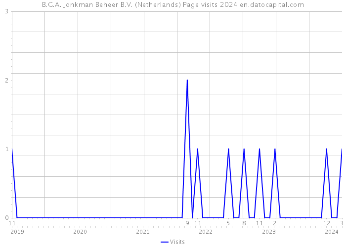 B.G.A. Jonkman Beheer B.V. (Netherlands) Page visits 2024 