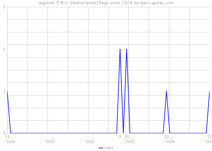 Agelink IT B.V. (Netherlands) Page visits 2024 