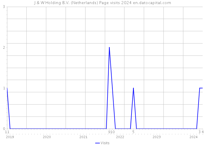 J & W Holding B.V. (Netherlands) Page visits 2024 