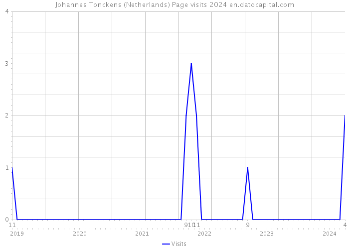 Johannes Tonckens (Netherlands) Page visits 2024 