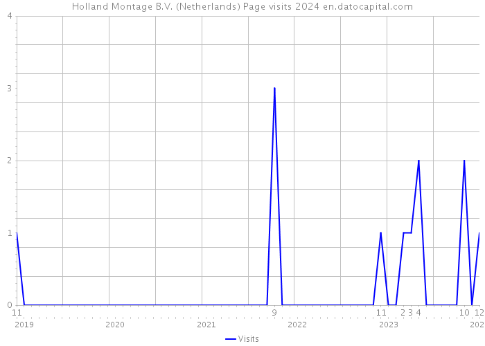 Holland Montage B.V. (Netherlands) Page visits 2024 
