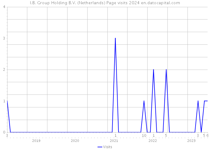 I.B. Group Holding B.V. (Netherlands) Page visits 2024 