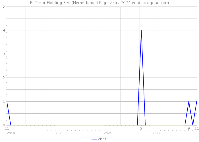 R. Treur Holding B.V. (Netherlands) Page visits 2024 