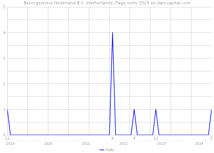 Bezorgservice Nederland B.V. (Netherlands) Page visits 2024 