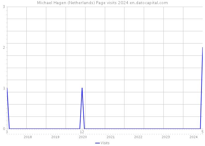 Michael Hagen (Netherlands) Page visits 2024 