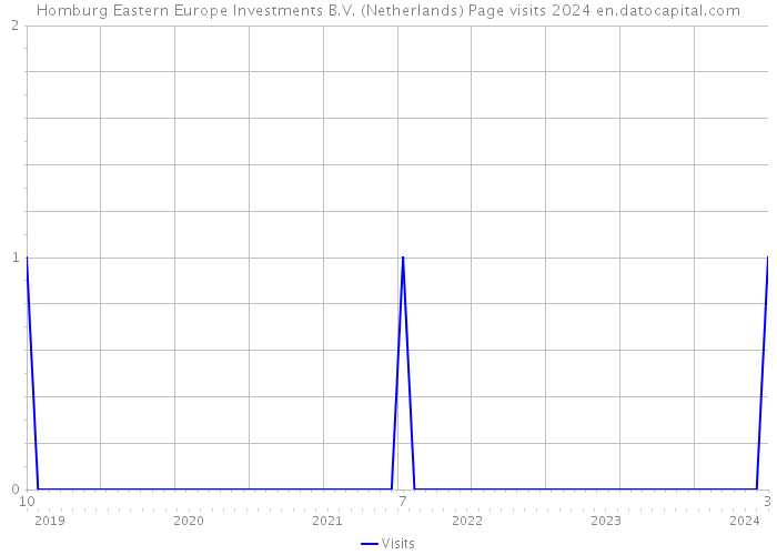 Homburg Eastern Europe Investments B.V. (Netherlands) Page visits 2024 