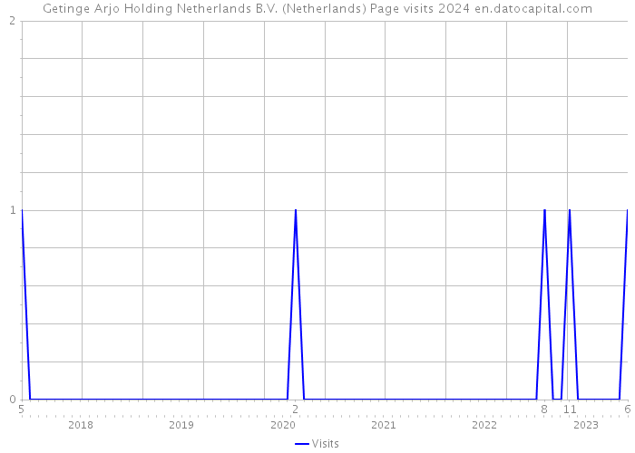 Getinge Arjo Holding Netherlands B.V. (Netherlands) Page visits 2024 