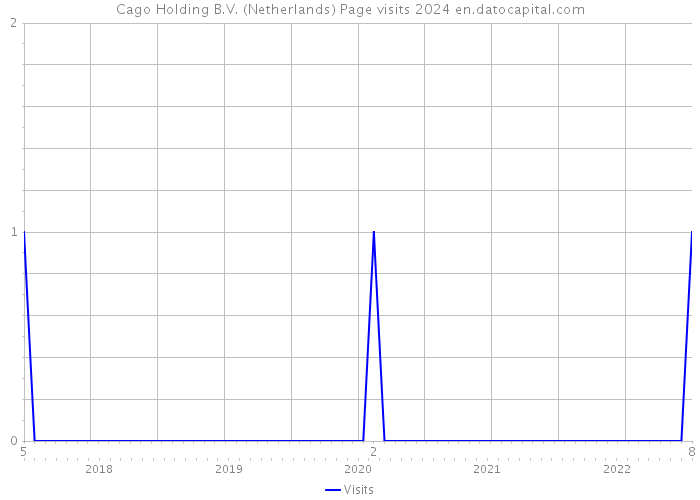 Cago Holding B.V. (Netherlands) Page visits 2024 