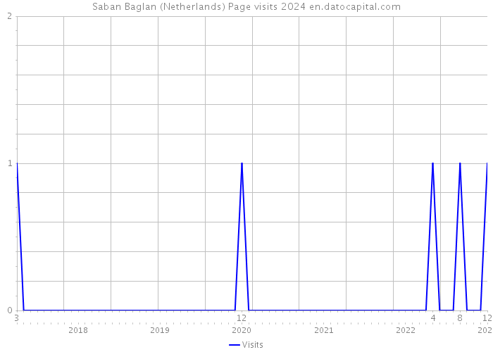 Saban Baglan (Netherlands) Page visits 2024 