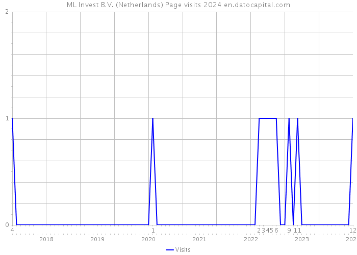 ML Invest B.V. (Netherlands) Page visits 2024 