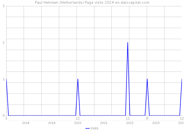 Paul Hekman (Netherlands) Page visits 2024 