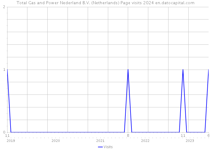 Total Gas and Power Nederland B.V. (Netherlands) Page visits 2024 