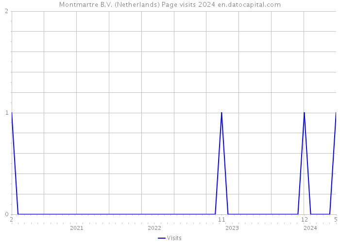 Montmartre B.V. (Netherlands) Page visits 2024 