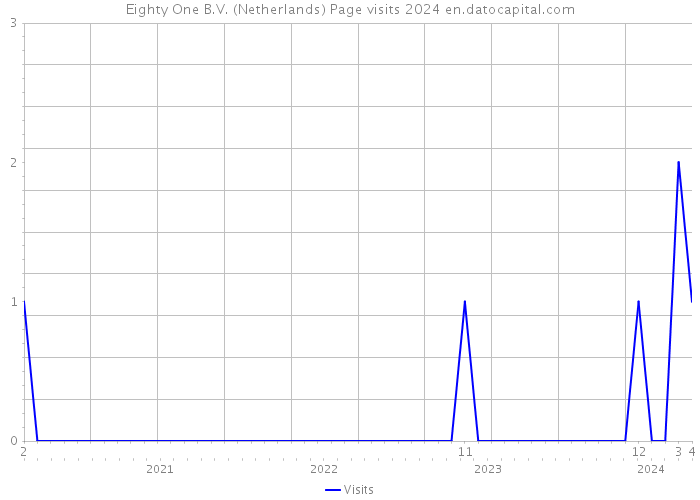 Eighty One B.V. (Netherlands) Page visits 2024 