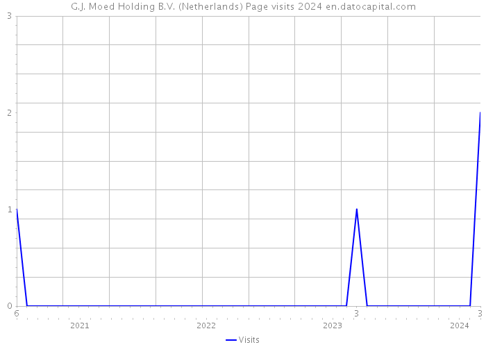 G.J. Moed Holding B.V. (Netherlands) Page visits 2024 