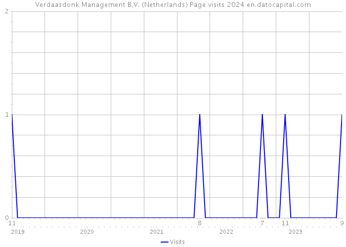 Verdaasdonk Management B.V. (Netherlands) Page visits 2024 