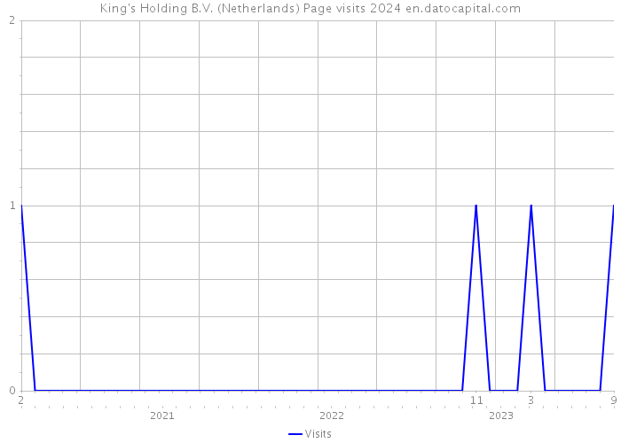 King's Holding B.V. (Netherlands) Page visits 2024 