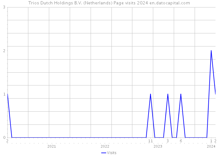 Trios Dutch Holdings B.V. (Netherlands) Page visits 2024 