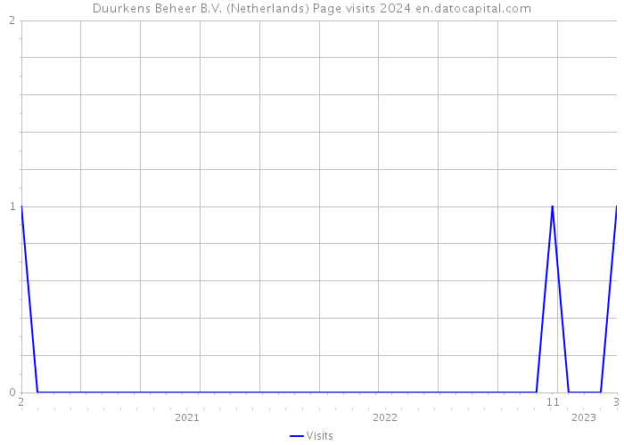 Duurkens Beheer B.V. (Netherlands) Page visits 2024 