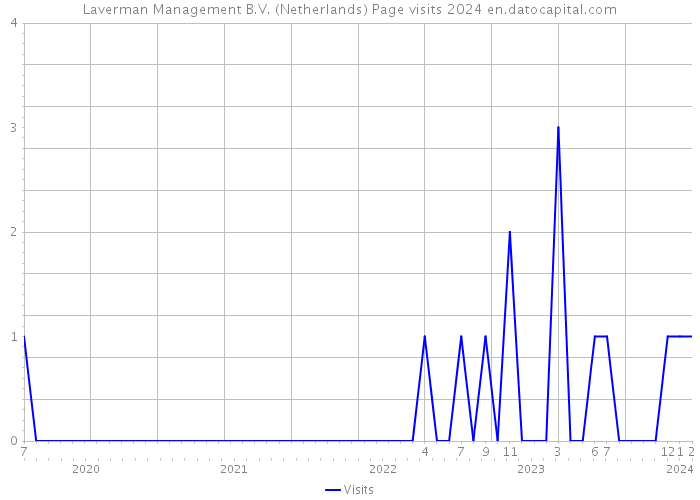 Laverman Management B.V. (Netherlands) Page visits 2024 