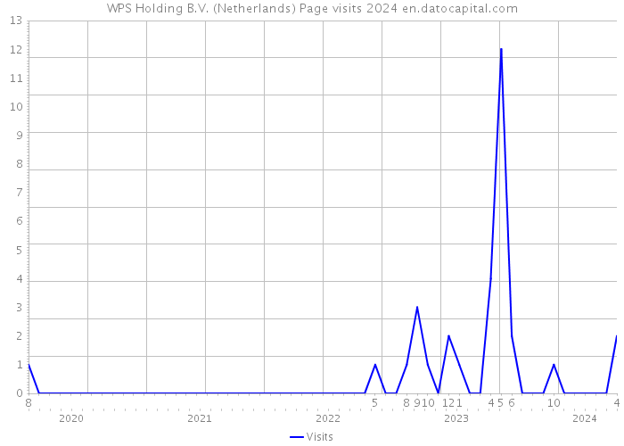 WPS Holding B.V. (Netherlands) Page visits 2024 