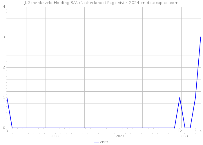 J. Schenkeveld Holding B.V. (Netherlands) Page visits 2024 