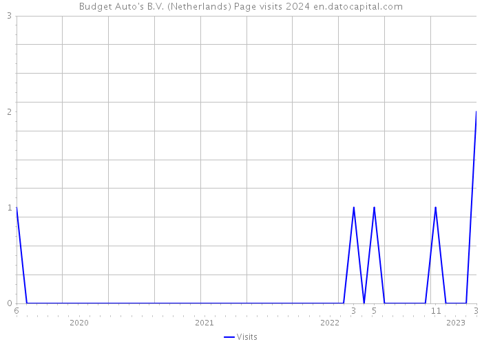 Budget Auto's B.V. (Netherlands) Page visits 2024 