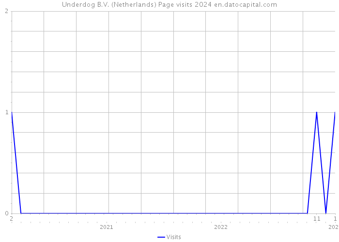 Underdog B.V. (Netherlands) Page visits 2024 