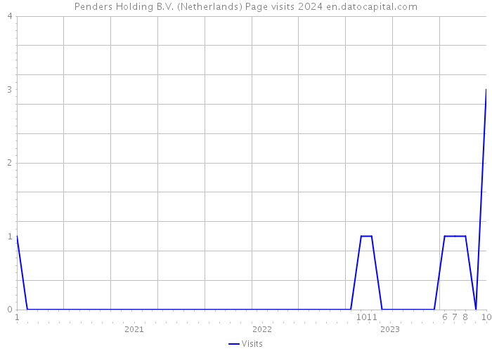 Penders Holding B.V. (Netherlands) Page visits 2024 