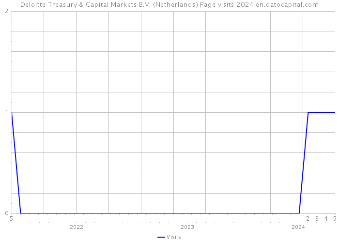 Deloitte Treasury & Capital Markets B.V. (Netherlands) Page visits 2024 