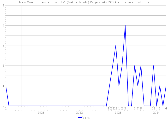 New World International B.V. (Netherlands) Page visits 2024 