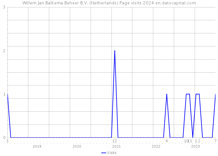 Willem Jan Balkema Beheer B.V. (Netherlands) Page visits 2024 