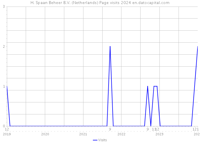 H. Spaan Beheer B.V. (Netherlands) Page visits 2024 