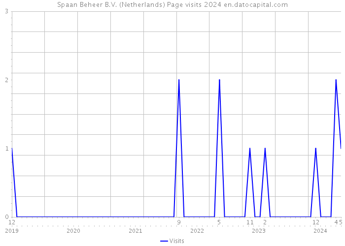 Spaan Beheer B.V. (Netherlands) Page visits 2024 