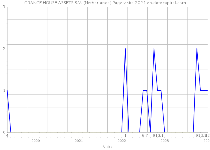 ORANGE HOUSE ASSETS B.V. (Netherlands) Page visits 2024 