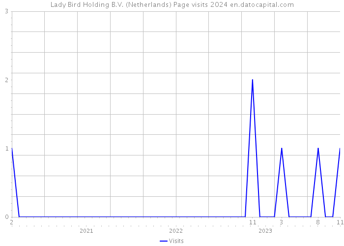Lady Bird Holding B.V. (Netherlands) Page visits 2024 