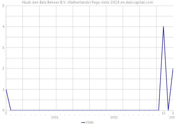 Huub den Bels Beheer B.V. (Netherlands) Page visits 2024 