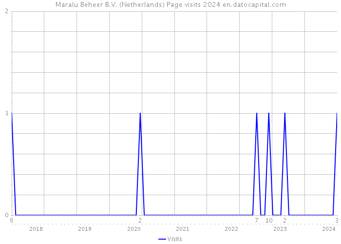 Maralu Beheer B.V. (Netherlands) Page visits 2024 