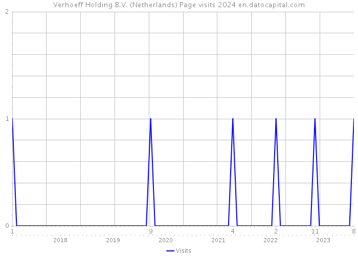 Verhoeff Holding B.V. (Netherlands) Page visits 2024 