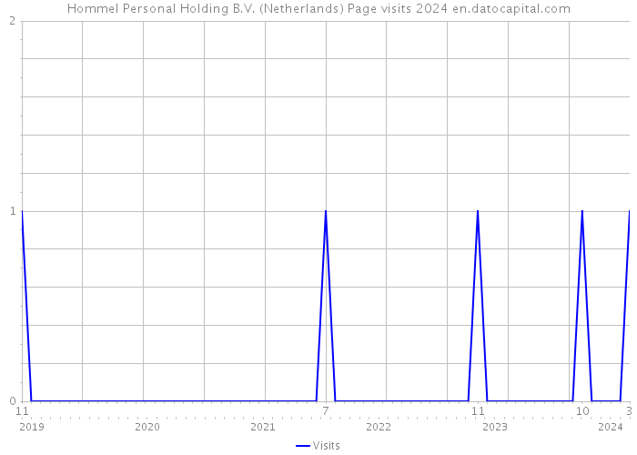 Hommel Personal Holding B.V. (Netherlands) Page visits 2024 