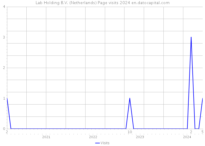 Lab Holding B.V. (Netherlands) Page visits 2024 