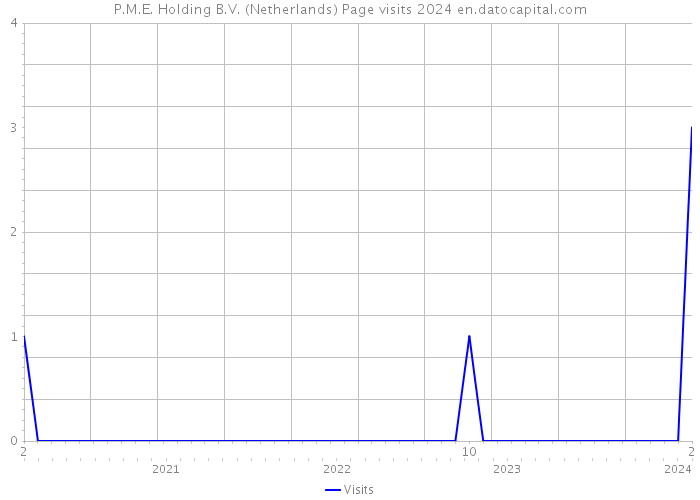 P.M.E. Holding B.V. (Netherlands) Page visits 2024 