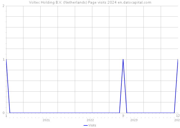 Voltec Holding B.V. (Netherlands) Page visits 2024 