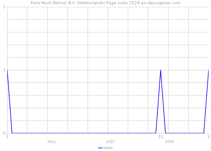 Pure Munt Beheer B.V. (Netherlands) Page visits 2024 