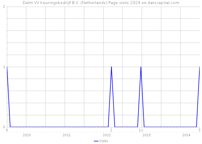 Dalm VV Keuringsbedrijf B.V. (Netherlands) Page visits 2024 