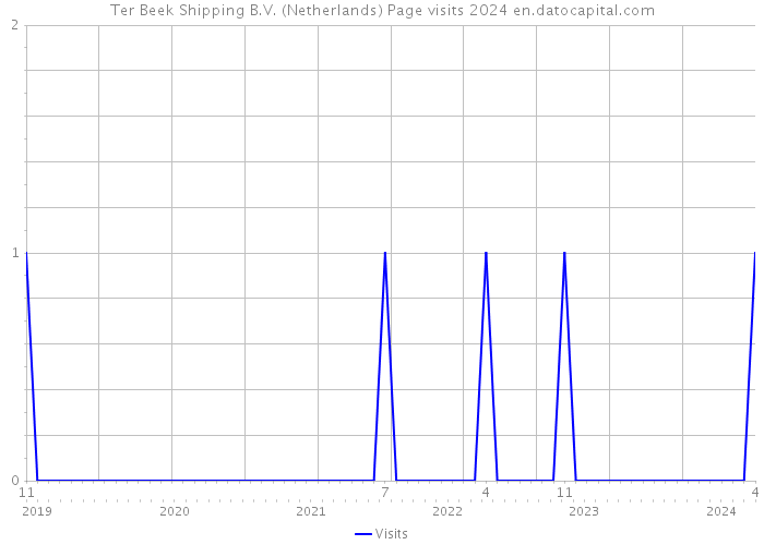 Ter Beek Shipping B.V. (Netherlands) Page visits 2024 