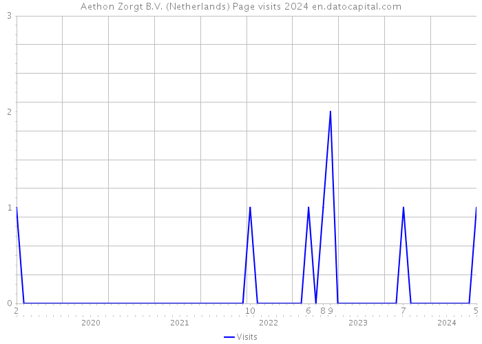 Aethon Zorgt B.V. (Netherlands) Page visits 2024 