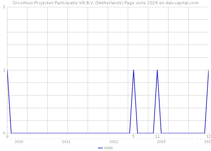 Groothuis Projecten Participatie VIII B.V. (Netherlands) Page visits 2024 